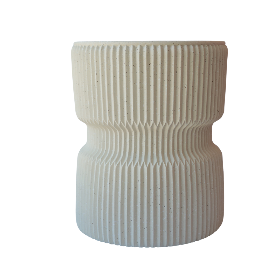 MACETA BLANCA