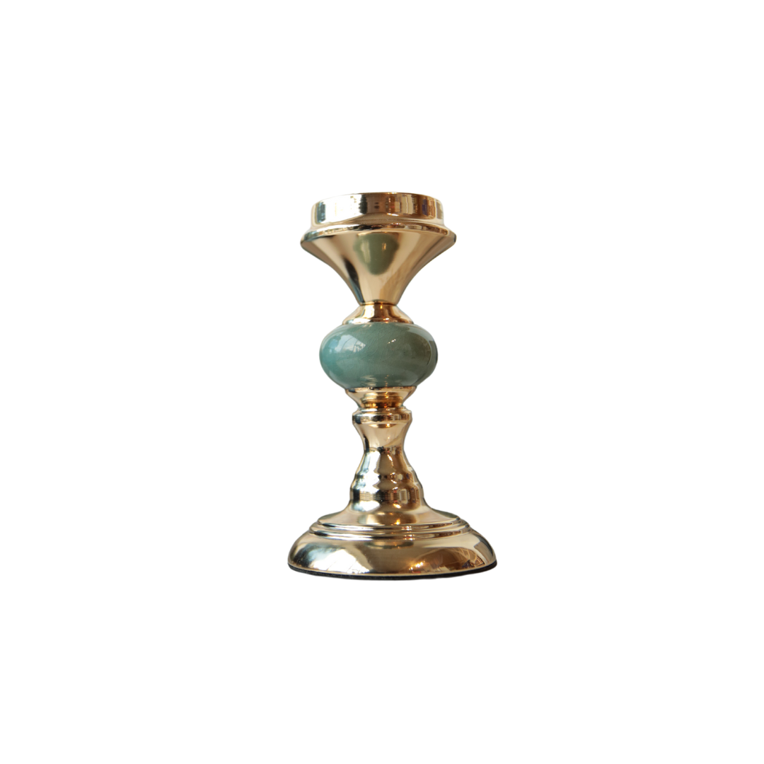 CANDELABRO TURQUESA